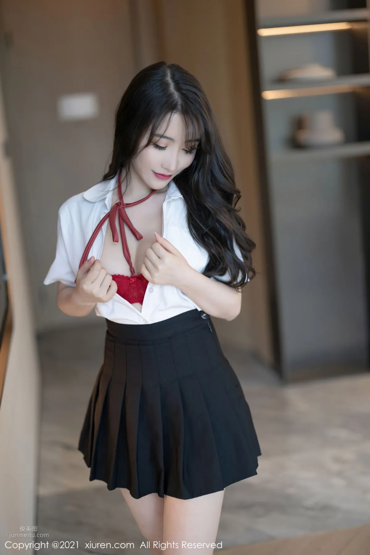 绯月櫻深圳旅拍 清純的JK制服 12