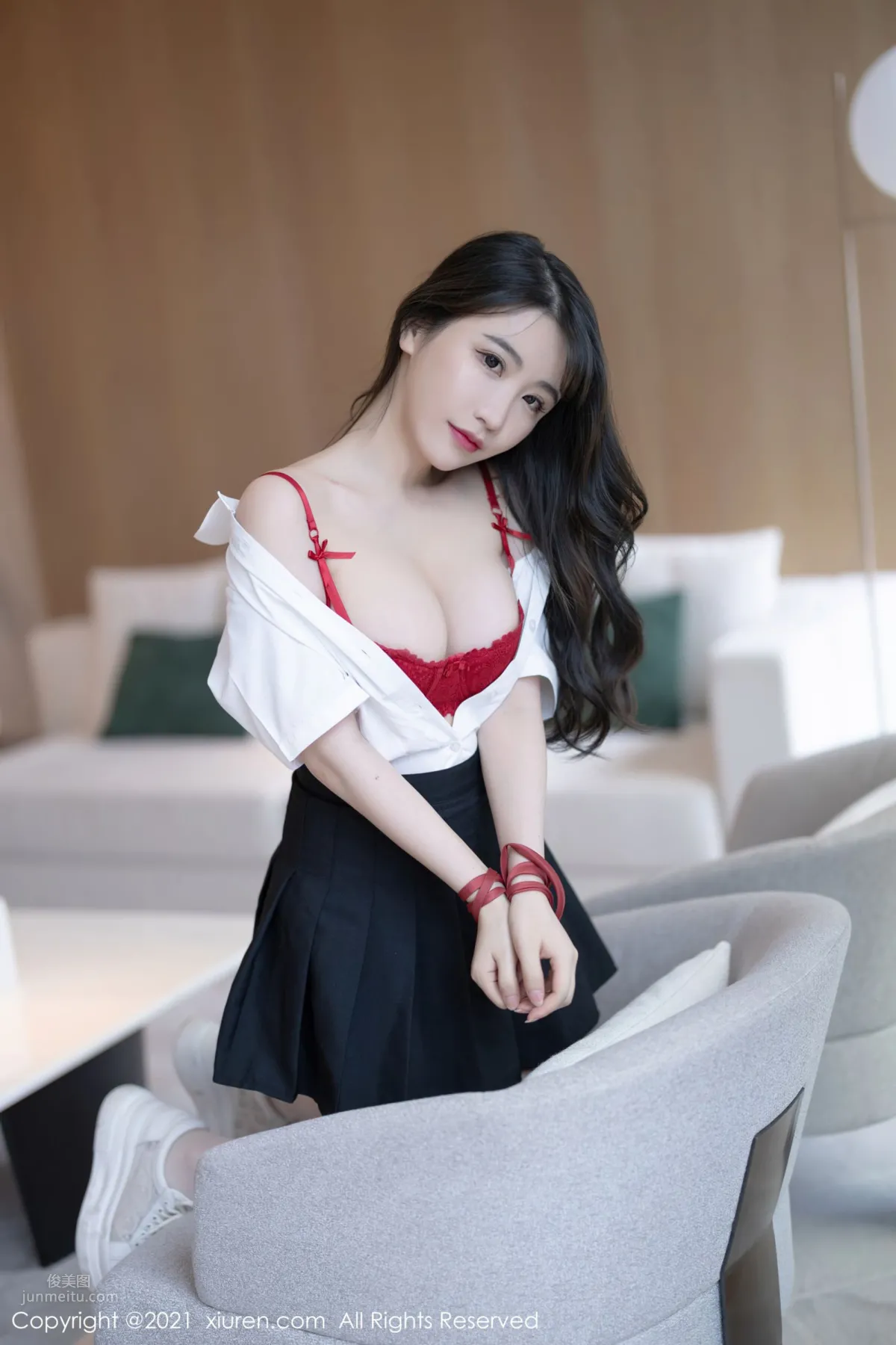 绯月櫻深圳旅拍 清純的JK制服 20