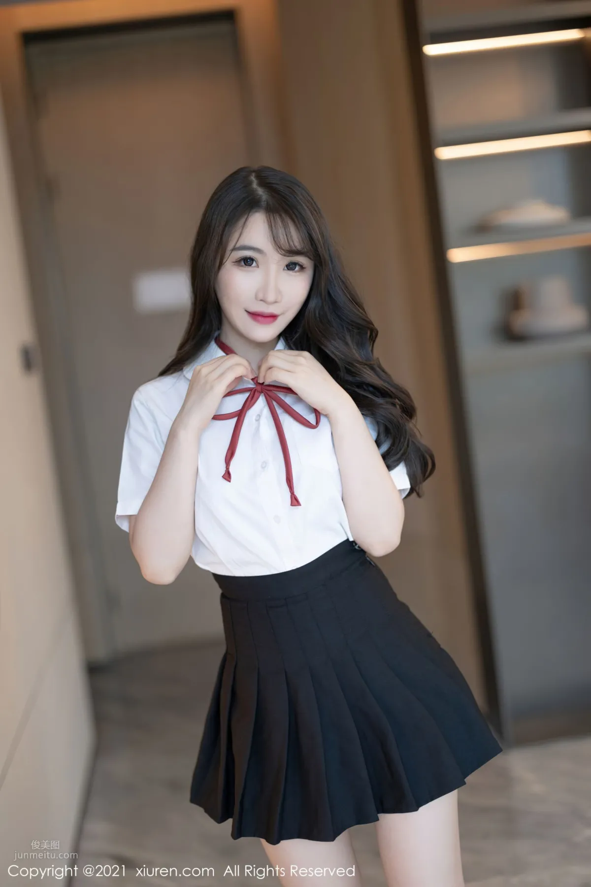 绯月櫻深圳旅拍 清純的JK制服 9