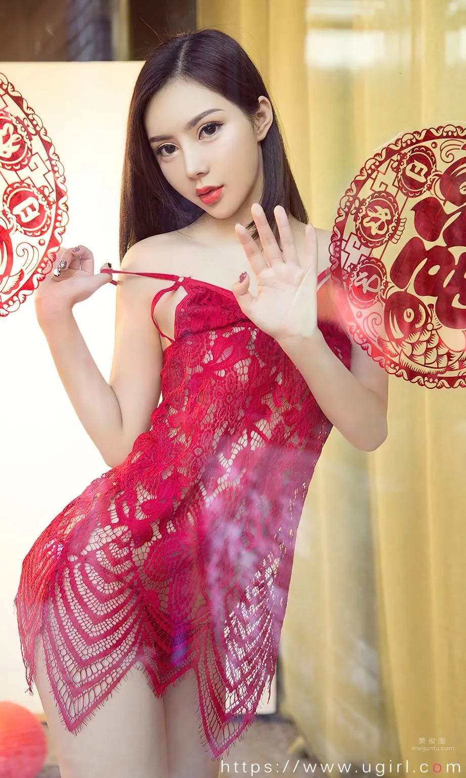 喜上媚梢尤果合集 性感一年紅紅火火 9
