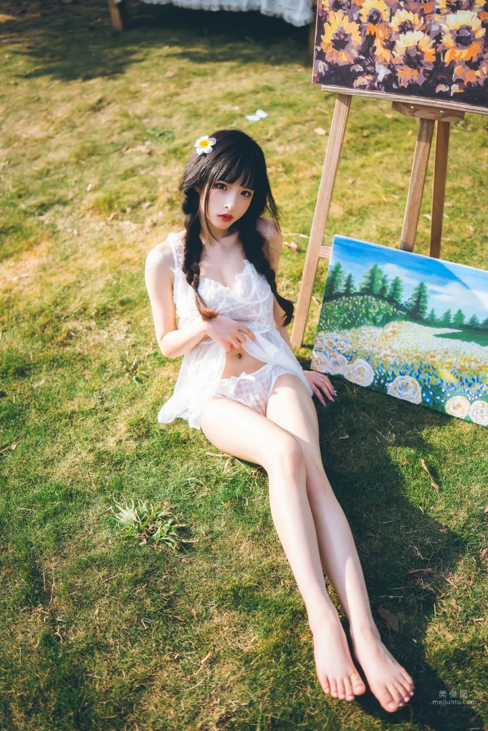清水由乃 - 田園蕾絲裙 28