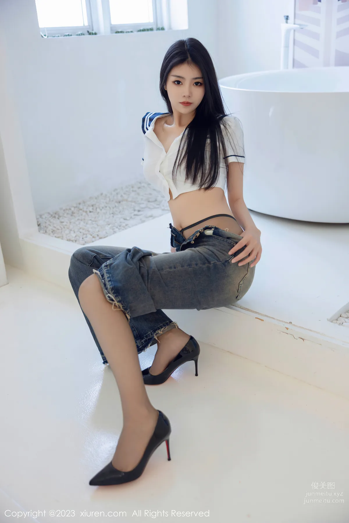 [XiuRen秀人網] 2023.07.05 NO.7027 可樂Vicky 牛仔褲 9