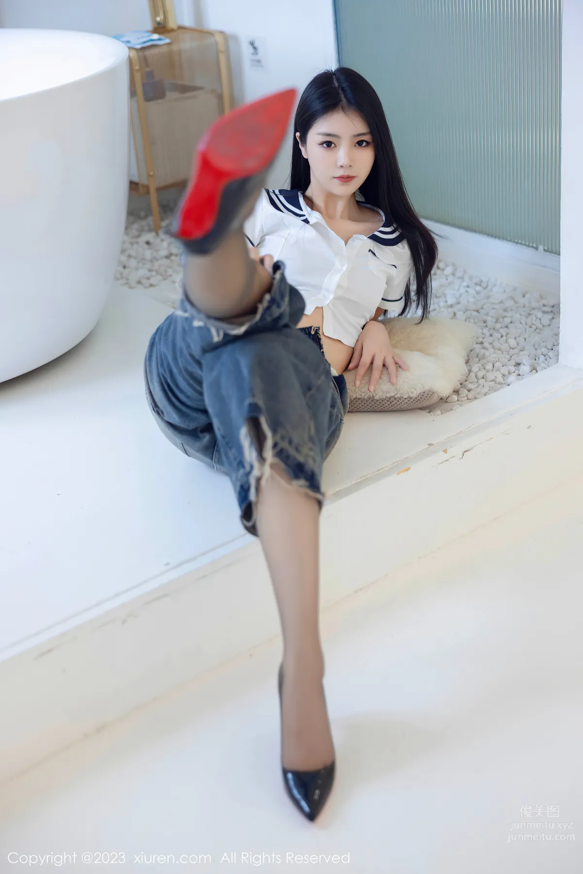 [XiuRen秀人網] 2023.07.05 NO.7027 可樂Vicky 牛仔褲 17