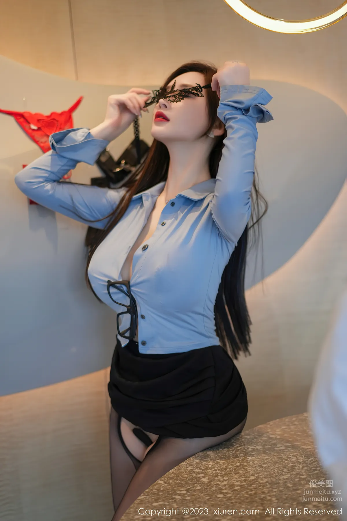 [XiuRen秀人網] 2023.07.18 NO.7095 Carol周妍希 黑絲 20