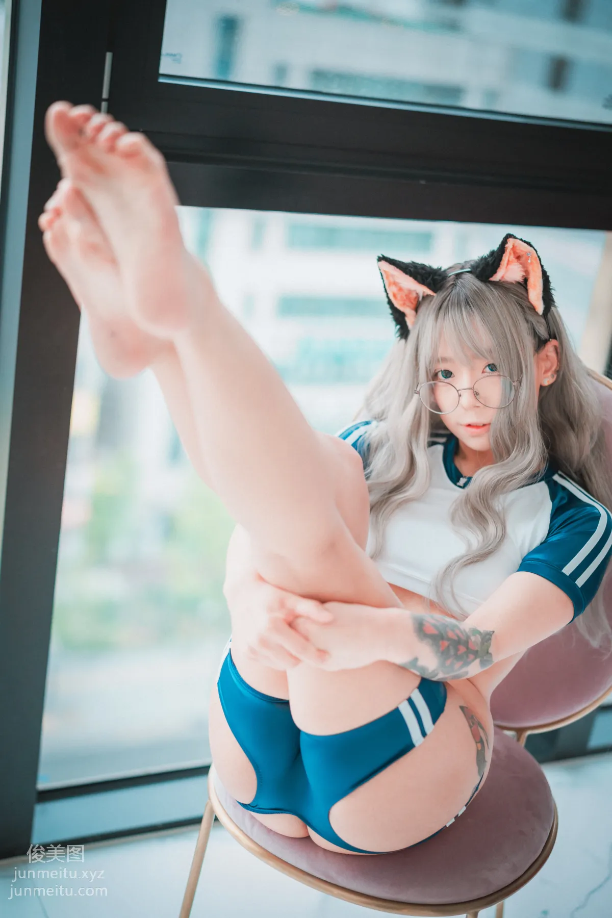 048.[DJAWA] Maruemon - Caution Girl X Athletic Girl[57P] 52