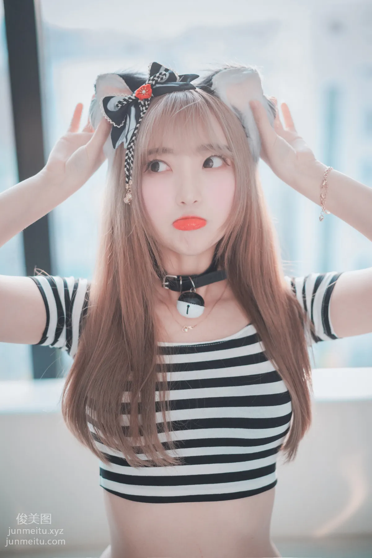 091.[DJAWA] Hanari - Catgirl in Stripes[91P] 10