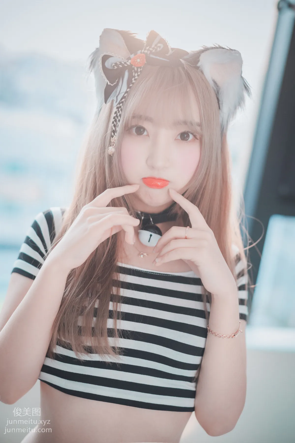 091.[DJAWA] Hanari - Catgirl in Stripes[91P] 11