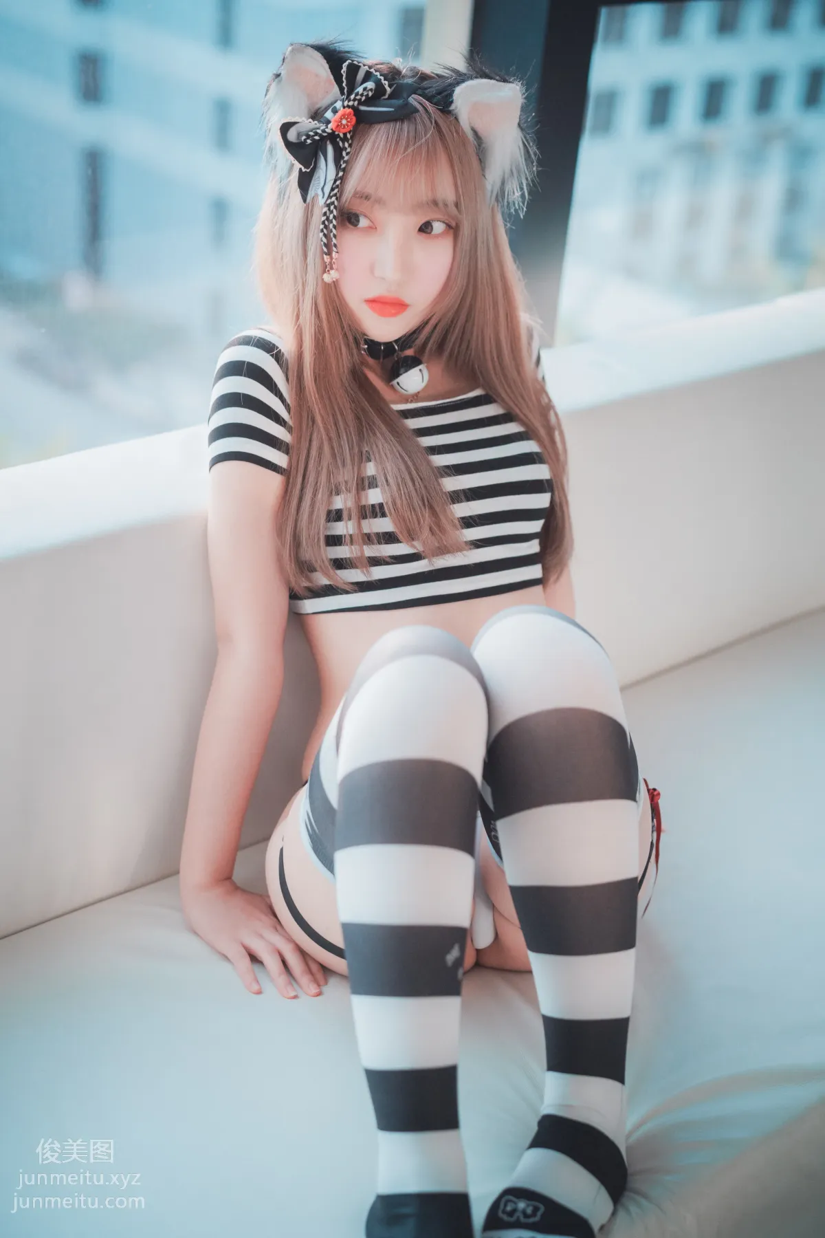 091.[DJAWA] Hanari - Catgirl in Stripes[91P] 17