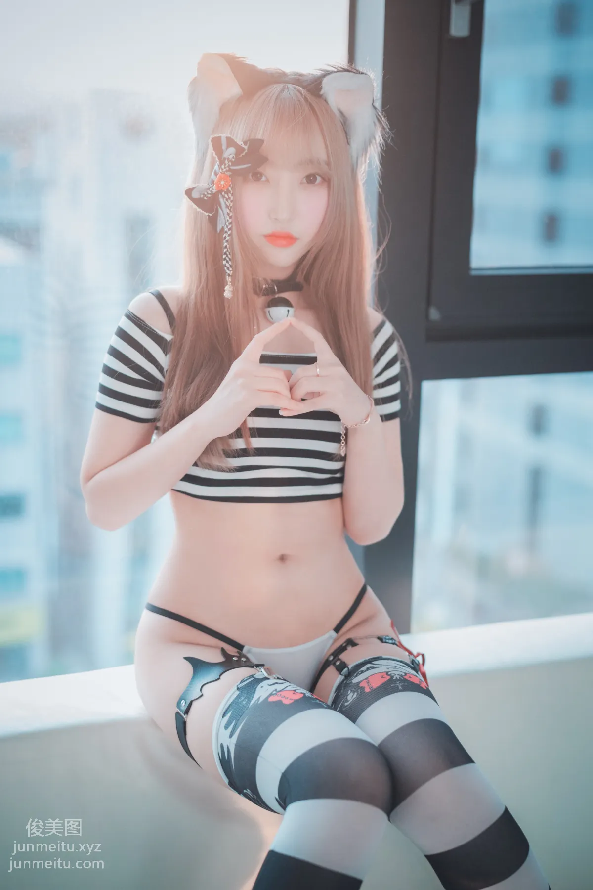 091.[DJAWA] Hanari - Catgirl in Stripes[91P] 43