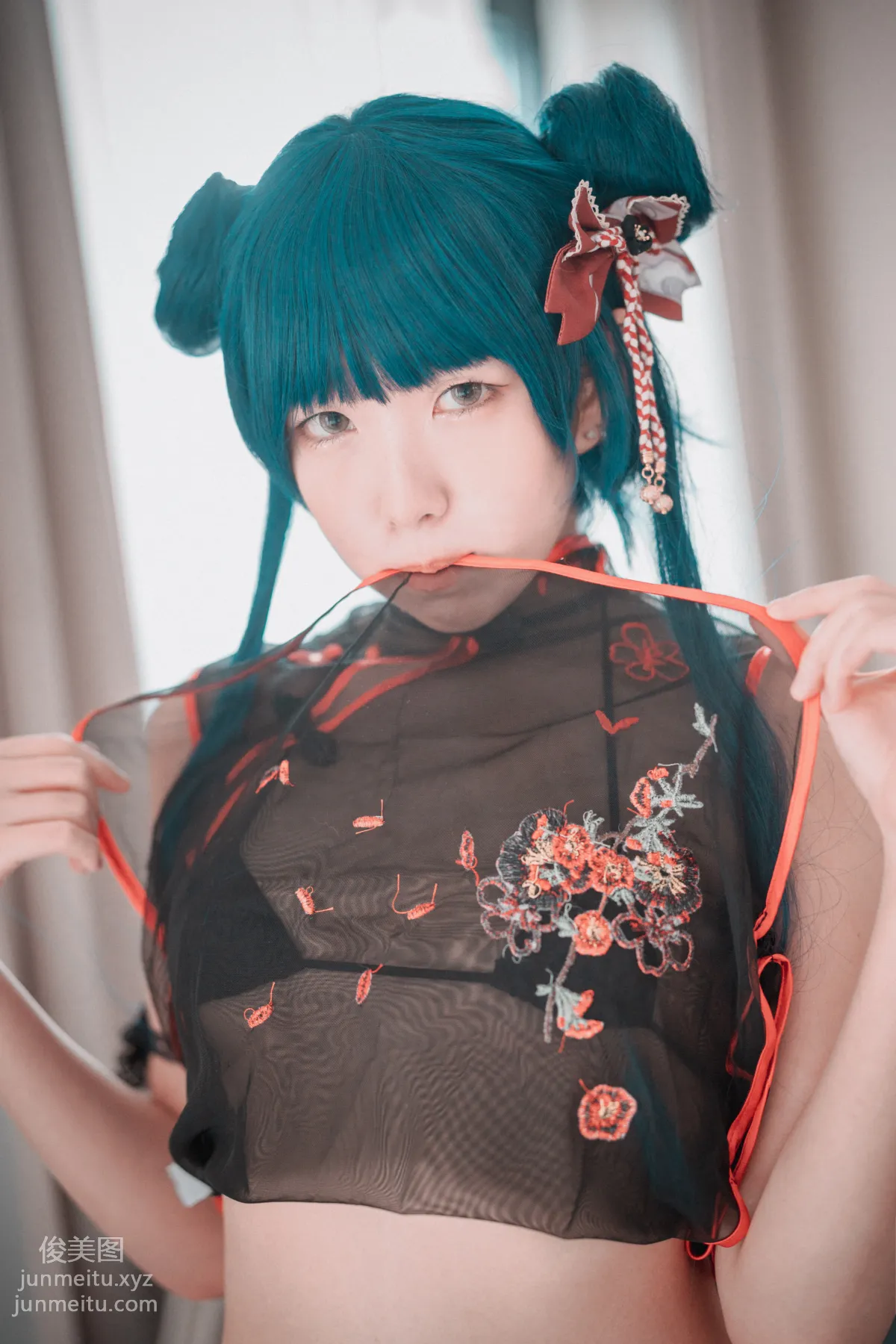 177.[DJAWA] Sonson – Sheer Qipao Girl[45P] 12