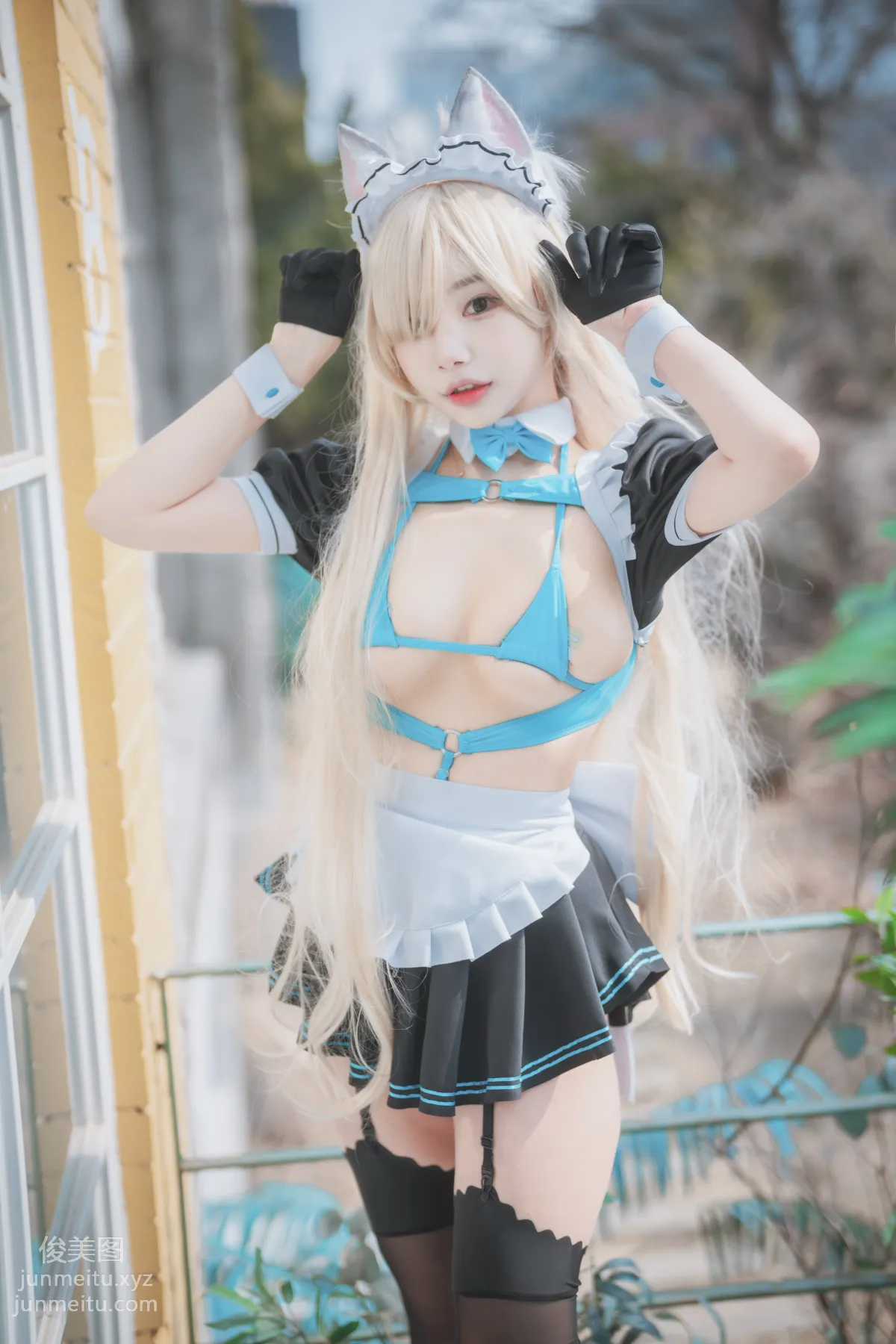 304.DJAWA Photo - Zzyuri (쮸리) - Asuna’s Maid Mansion [143P] 14