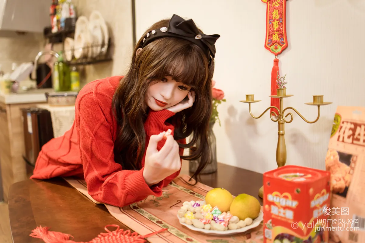 [YALAYI雅拉伊] 2023.01.19 NO.1000 穿上你送的紅毛衣 小亭 10