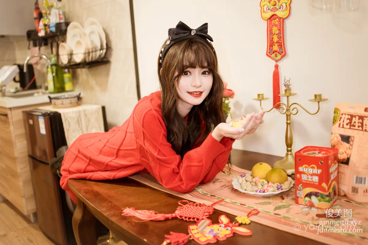 [YALAYI雅拉伊] 2023.01.19 NO.1000 穿上你送的紅毛衣 小亭 14