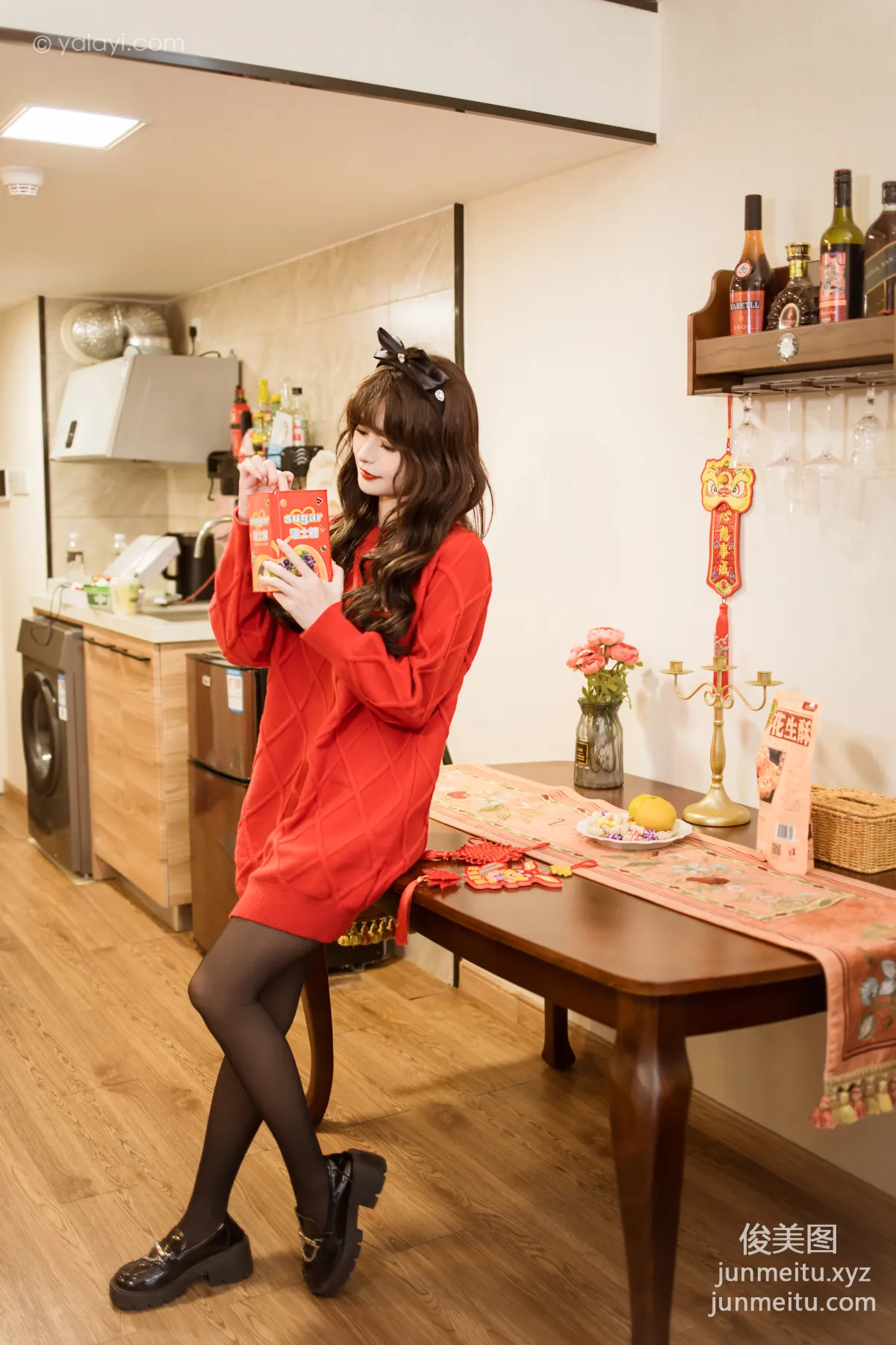 [YALAYI雅拉伊] 2023.01.19 NO.1000 穿上你送的紅毛衣 小亭 16