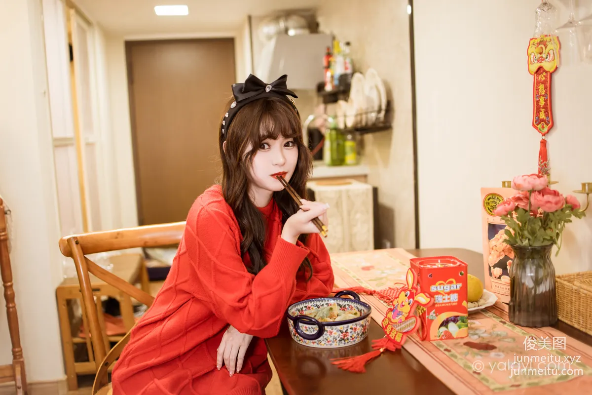 [YALAYI雅拉伊] 2023.01.19 NO.1000 穿上你送的紅毛衣 小亭 28