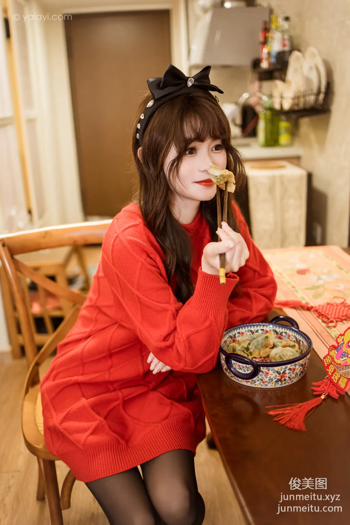 [YALAYI雅拉伊] 2023.01.19 NO.1000 穿上你送的紅毛衣 小亭 29