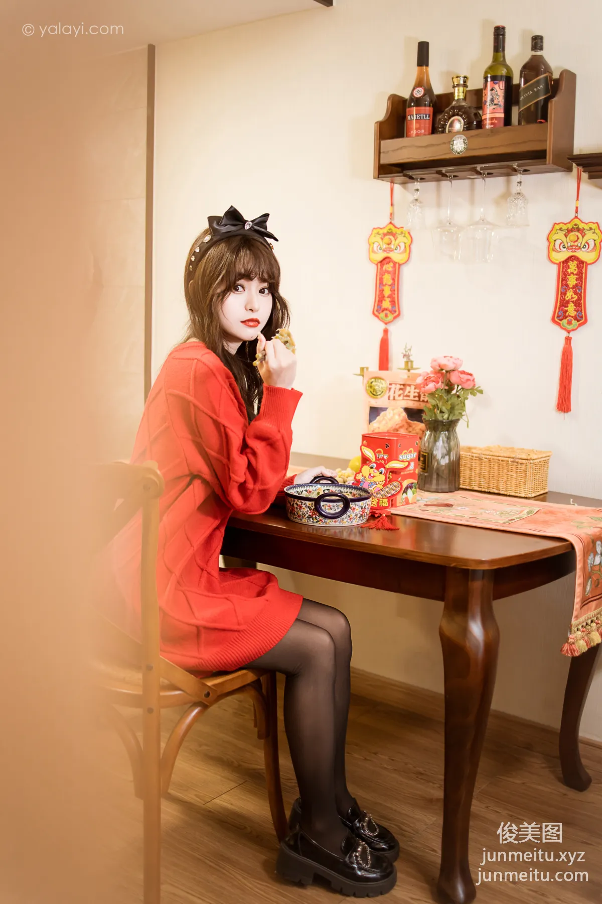[YALAYI雅拉伊] 2023.01.19 NO.1000 穿上你送的紅毛衣 小亭 33