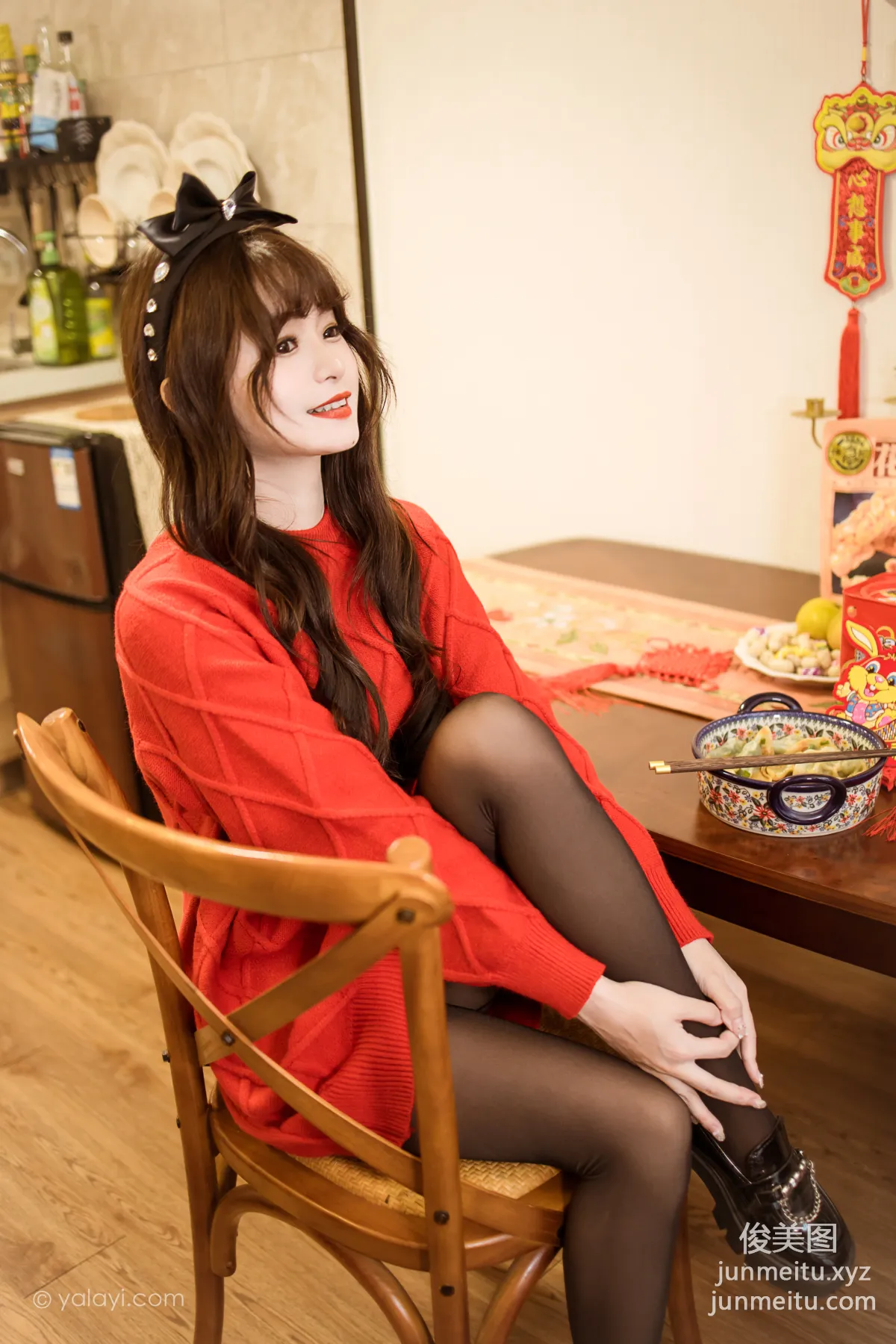 [YALAYI雅拉伊] 2023.01.19 NO.1000 穿上你送的紅毛衣 小亭 34