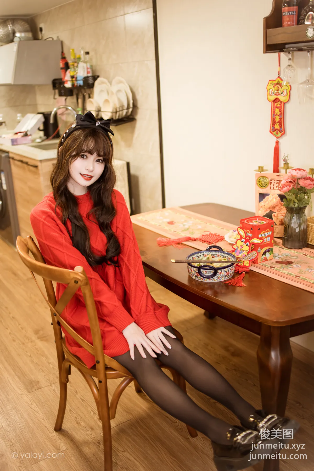 [YALAYI雅拉伊] 2023.01.19 NO.1000 穿上你送的紅毛衣 小亭 37