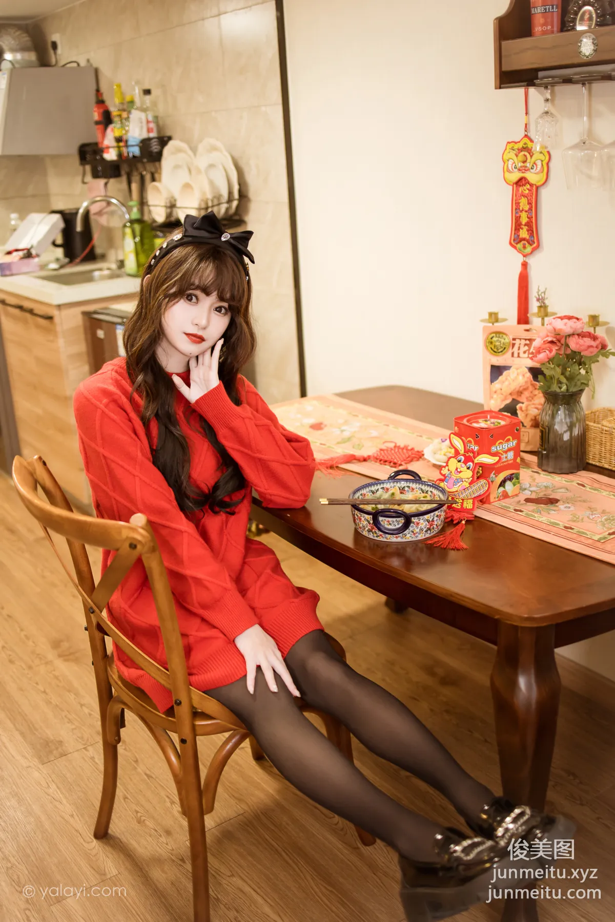 [YALAYI雅拉伊] 2023.01.19 NO.1000 穿上你送的紅毛衣 小亭 38