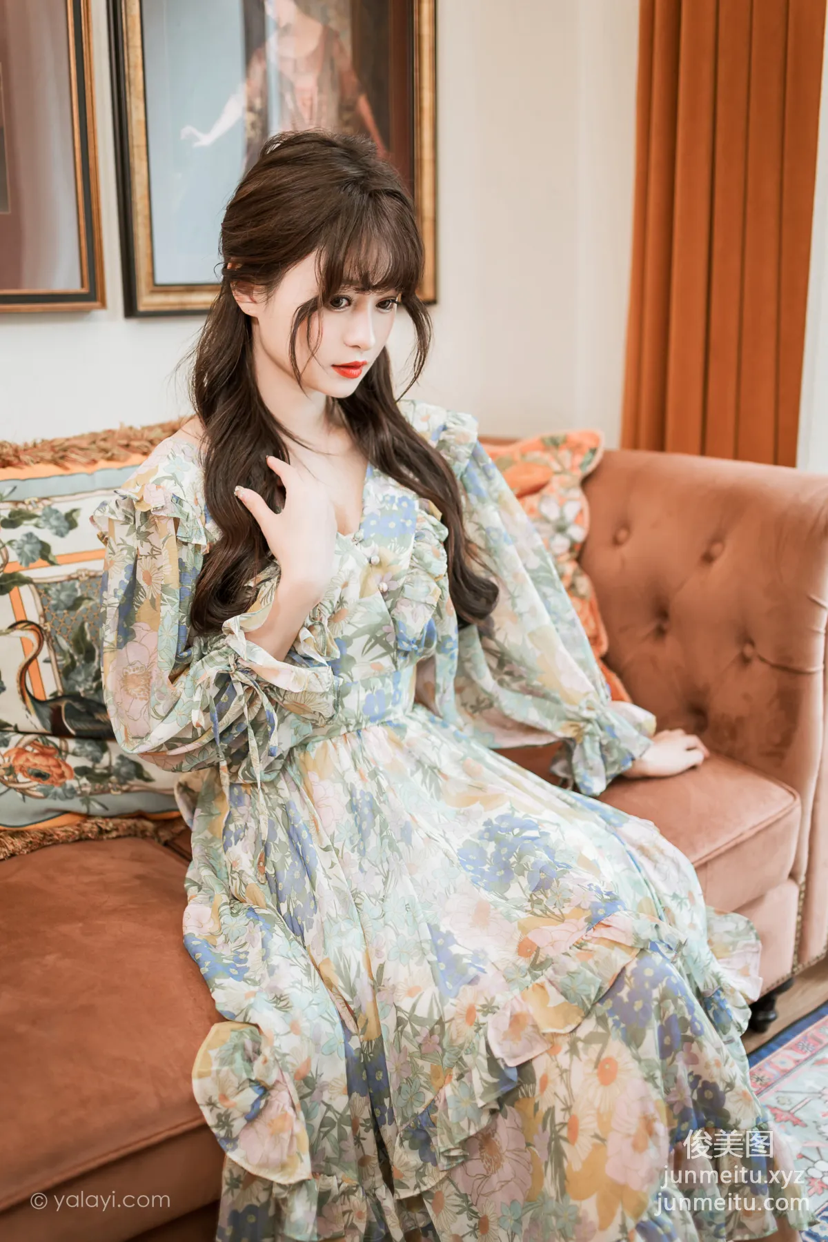 [YALAYI雅拉伊]2023.03.20 NO.1016 碎花裙少女 小亭 8