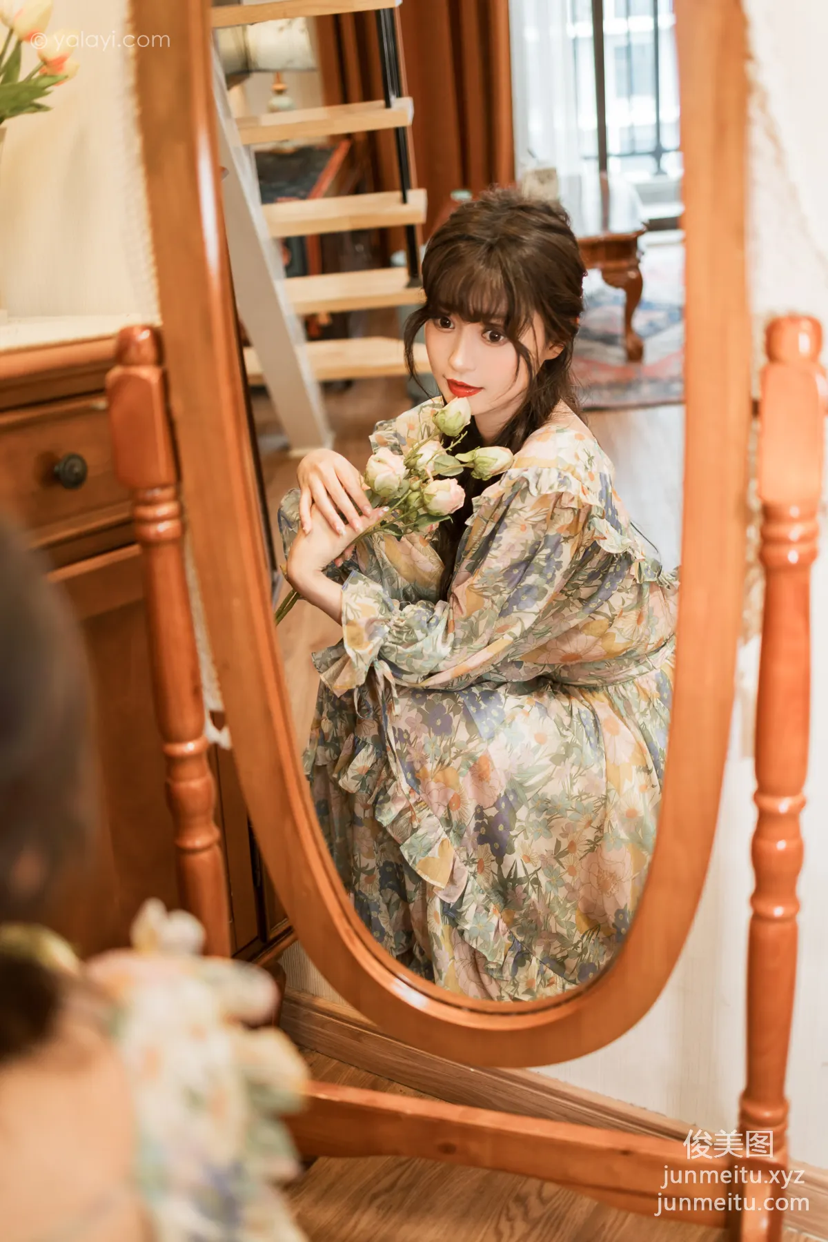 [YALAYI雅拉伊]2023.03.20 NO.1016 碎花裙少女 小亭 37