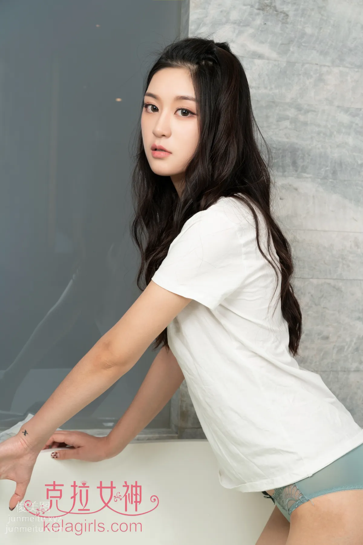 [KeLaGirls克拉女神] 2019.05.16《浸透の白T恤》湯怡 3