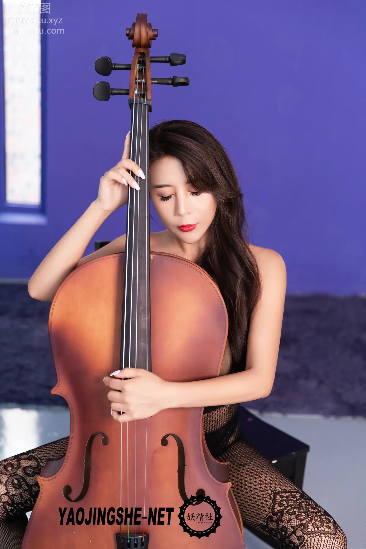 [FAIRY CLUB妖精社] 2019.08.07 V1901《美絲大提琴》紫嫣-極品無内絲V系列 2