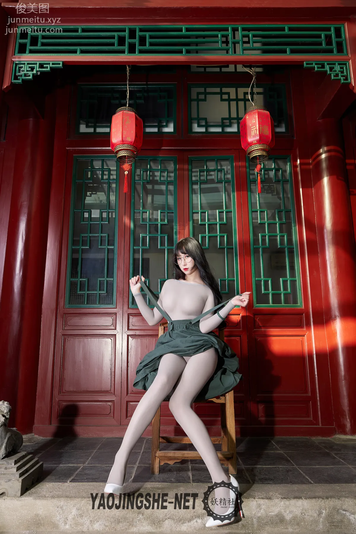 [FAIRY CLUB妖精社] 2019.10.07 V1905《禁锢在屋檐下》焦藝-極品無内絲V系列 4