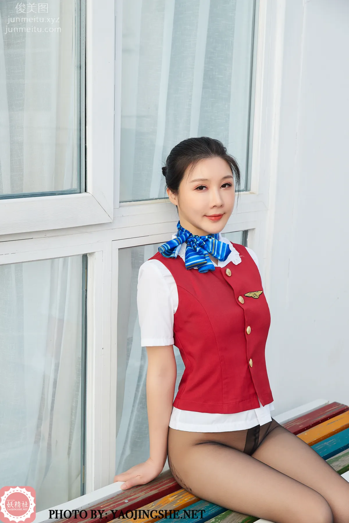 [FAIRY CLUB妖精社] 2020.06.26 T2017《空姐》美琪老師傅-極品無内絲T系列 30