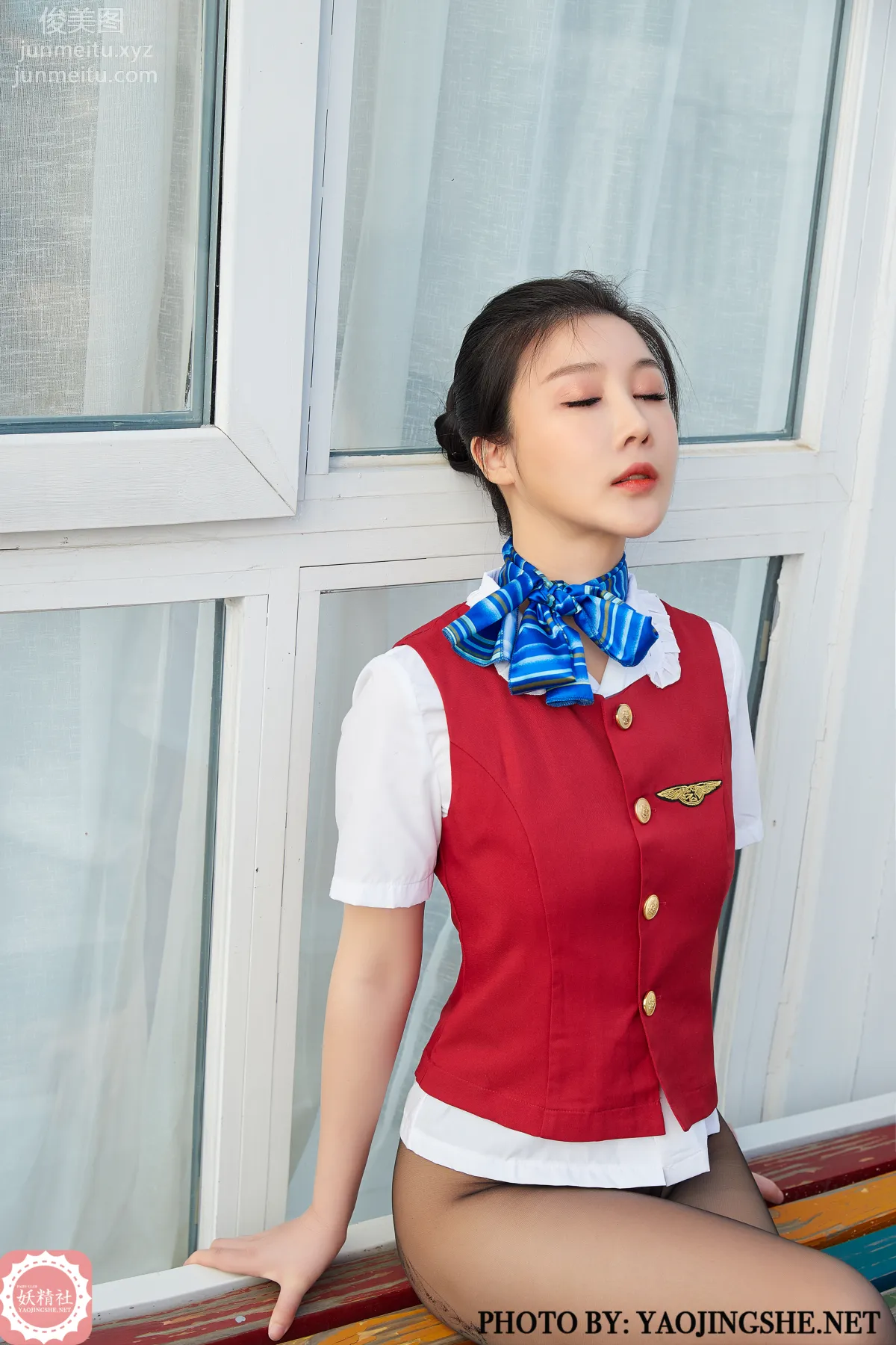 [FAIRY CLUB妖精社] 2020.06.26 T2017《空姐》美琪老師傅-極品無内絲T系列 31