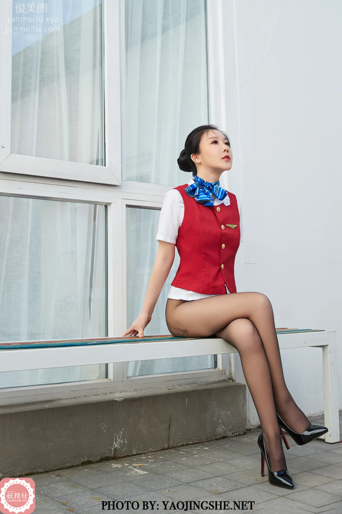 [FAIRY CLUB妖精社] 2020.06.26 T2017《空姐》美琪老師傅-極品無内絲T系列 32