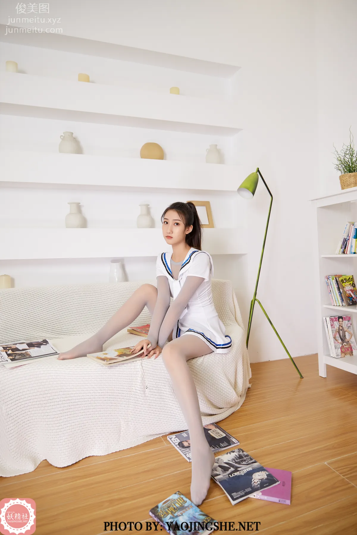 [FAIRY CLUB妖精社] 2020.07.04 T2018《書櫃前》思文-極品無内絲T系列 17