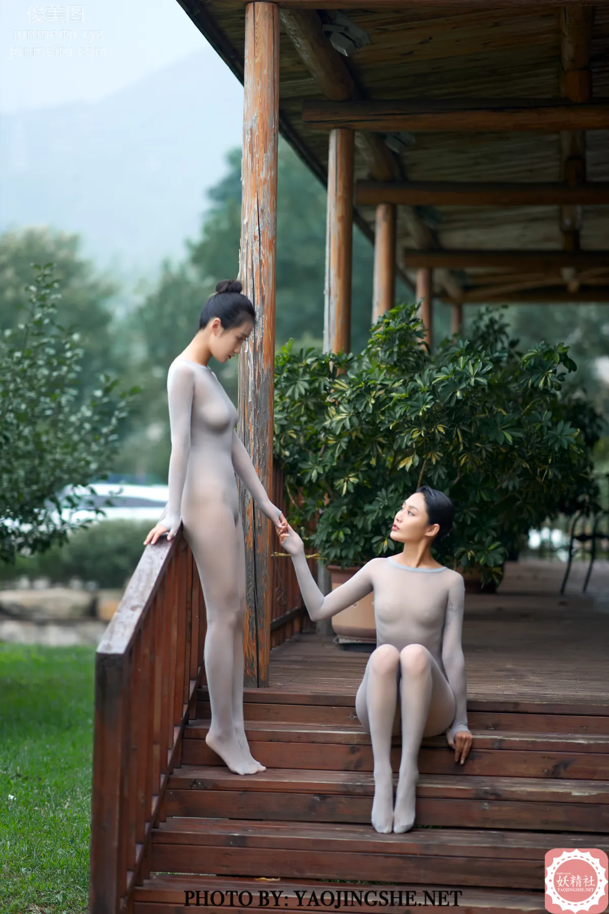 [FAIRY CLUB妖精社] 2020.09.16 T2032《輔導作業》可可&思文-極品無内絲T系列 48