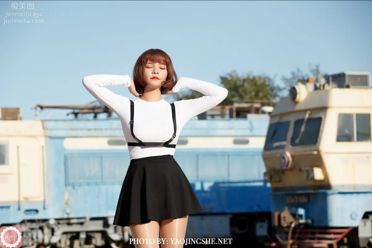 [FAIRY CLUB妖精社] 2020.11.28 T2042《逆光車站》唐飛飛-極品無内絲T系列 4