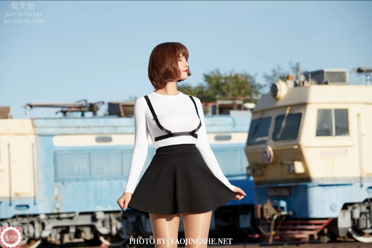 [FAIRY CLUB妖精社] 2020.11.28 T2042《逆光車站》唐飛飛-極品無内絲T系列 5