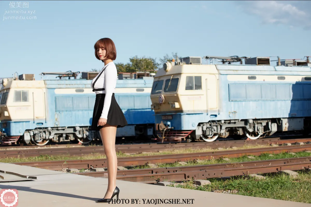 [FAIRY CLUB妖精社] 2020.11.28 T2042《逆光車站》唐飛飛-極品無内絲T系列 6