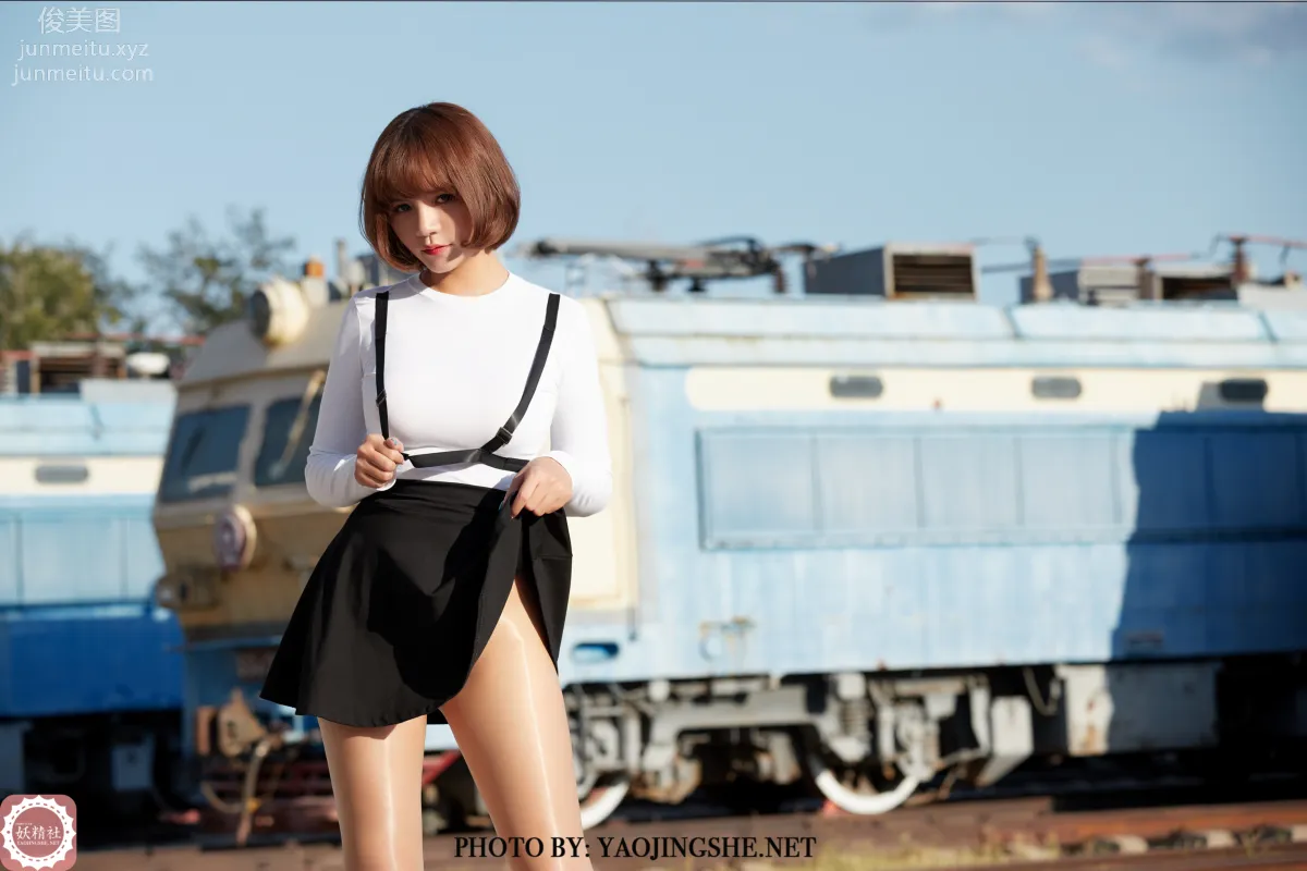[FAIRY CLUB妖精社] 2020.11.28 T2042《逆光車站》唐飛飛-極品無内絲T系列 7