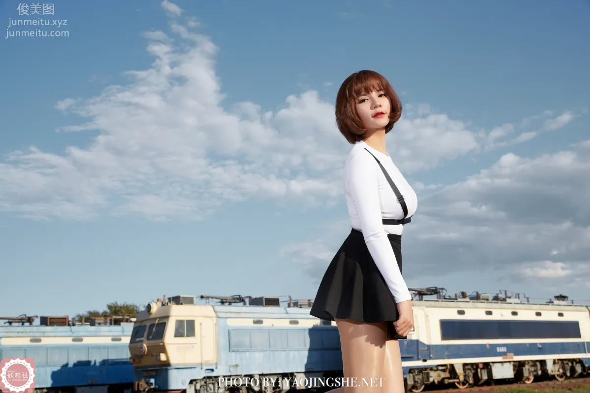 [FAIRY CLUB妖精社] 2020.11.28 T2042《逆光車站》唐飛飛-極品無内絲T系列 17