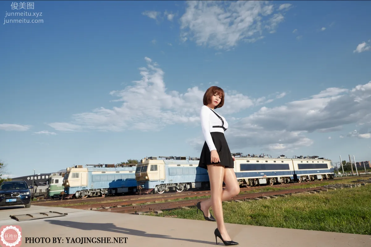 [FAIRY CLUB妖精社] 2020.11.28 T2042《逆光車站》唐飛飛-極品無内絲T系列 18