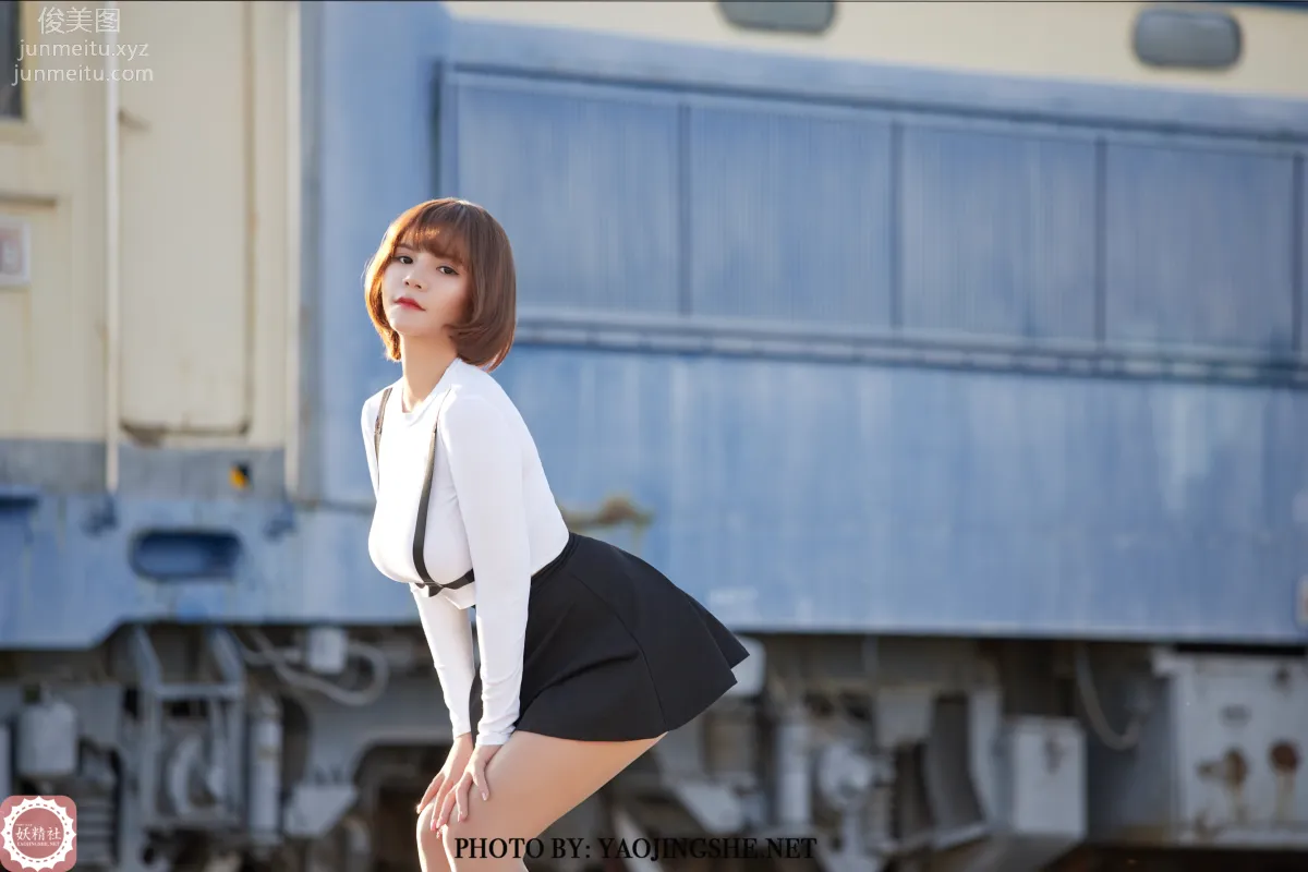 [FAIRY CLUB妖精社] 2020.11.28 T2042《逆光車站》唐飛飛-極品無内絲T系列 31