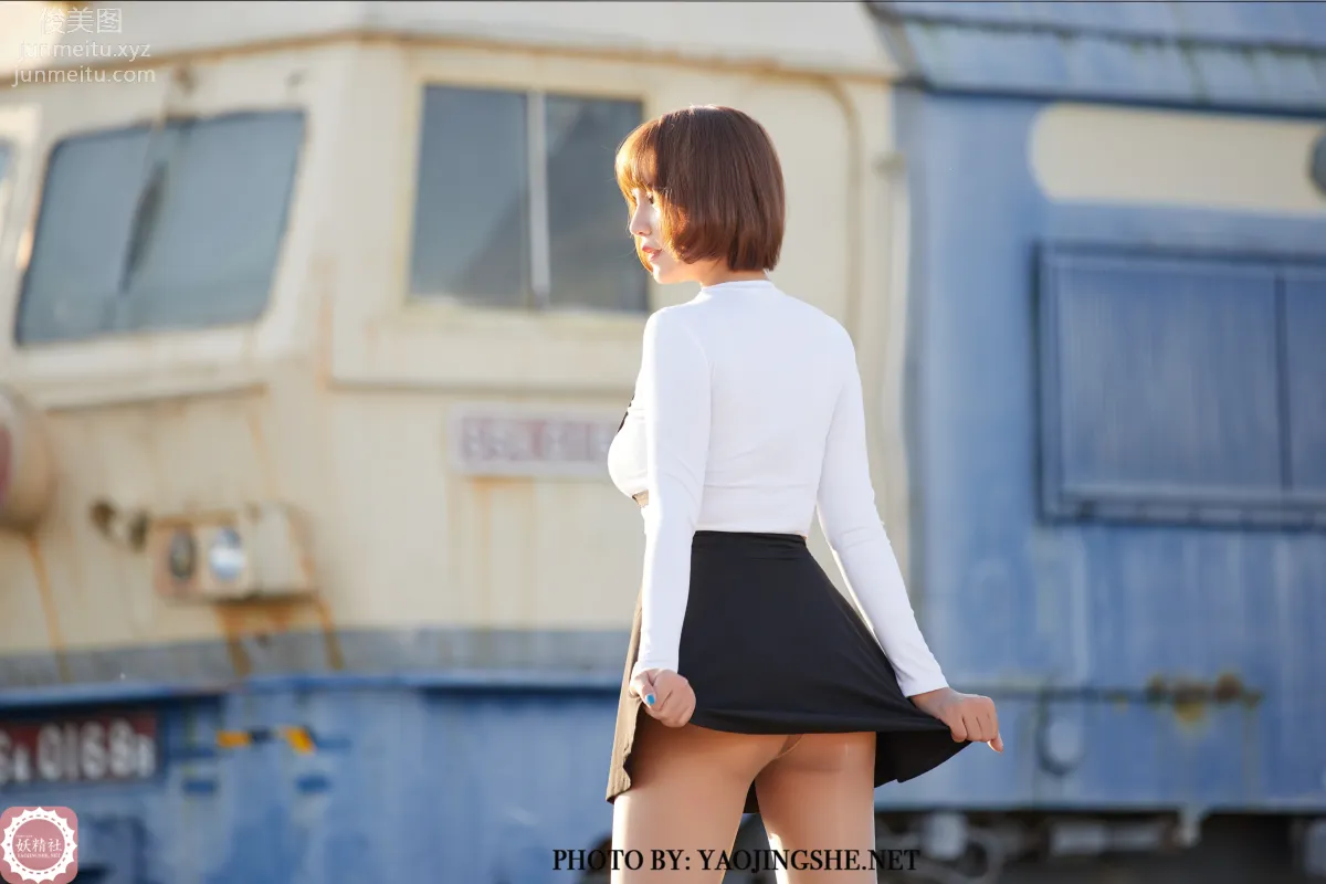 [FAIRY CLUB妖精社] 2020.11.28 T2042《逆光車站》唐飛飛-極品無内絲T系列 38