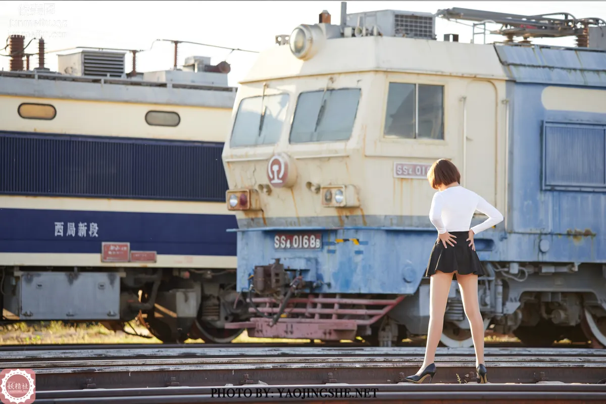 [FAIRY CLUB妖精社] 2020.11.28 T2042《逆光車站》唐飛飛-極品無内絲T系列 39