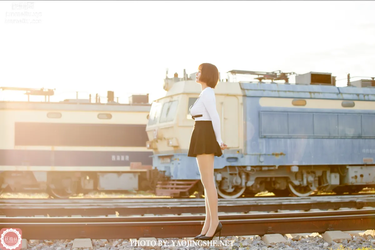 [FAIRY CLUB妖精社] 2020.11.28 T2042《逆光車站》唐飛飛-極品無内絲T系列 51