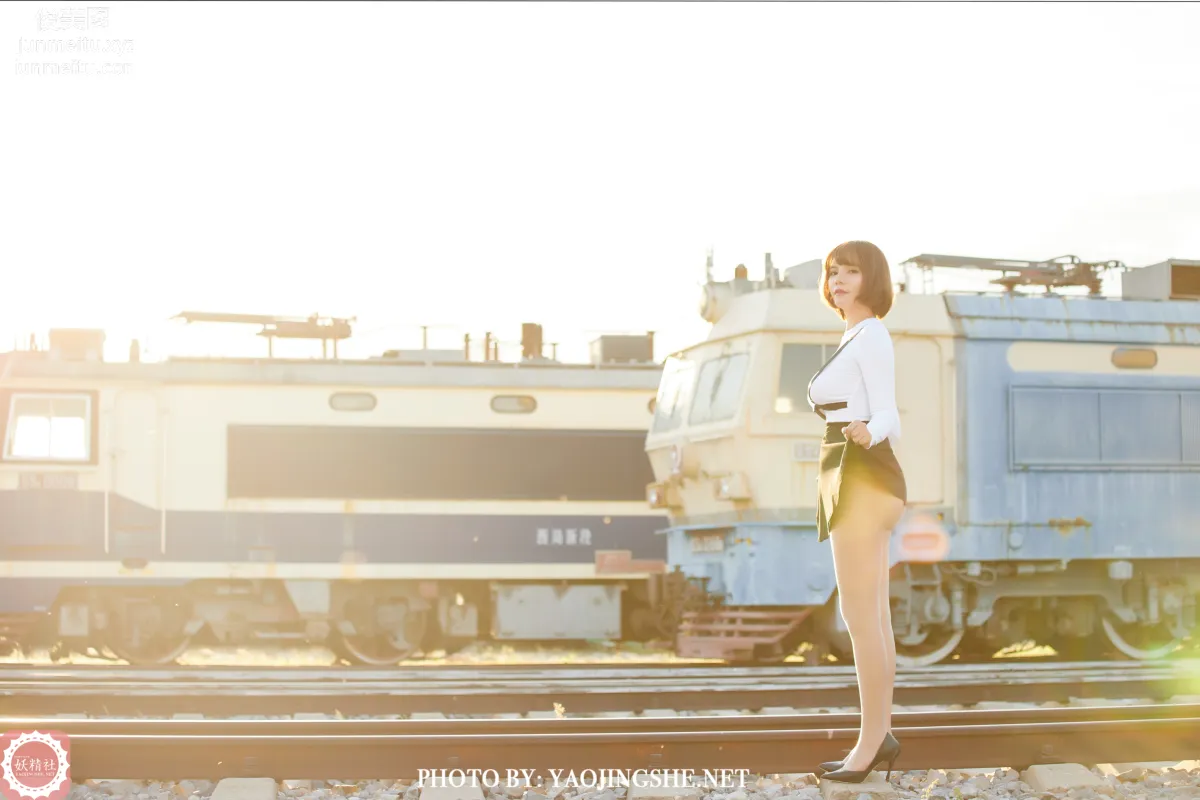 [FAIRY CLUB妖精社] 2020.11.28 T2042《逆光車站》唐飛飛-極品無内絲T系列 53