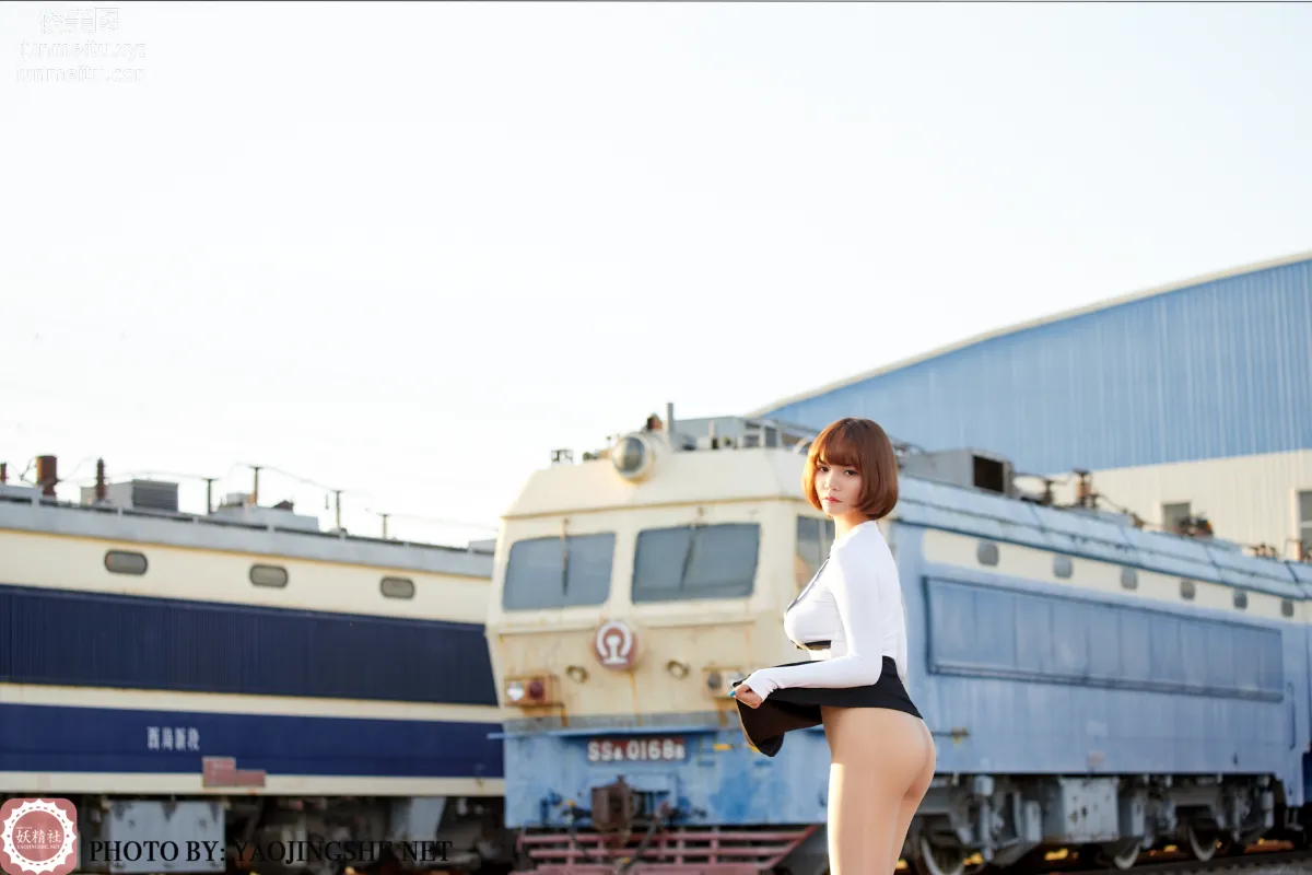 [FAIRY CLUB妖精社] 2020.11.28 T2042《逆光車站》唐飛飛-極品無内絲T系列 56