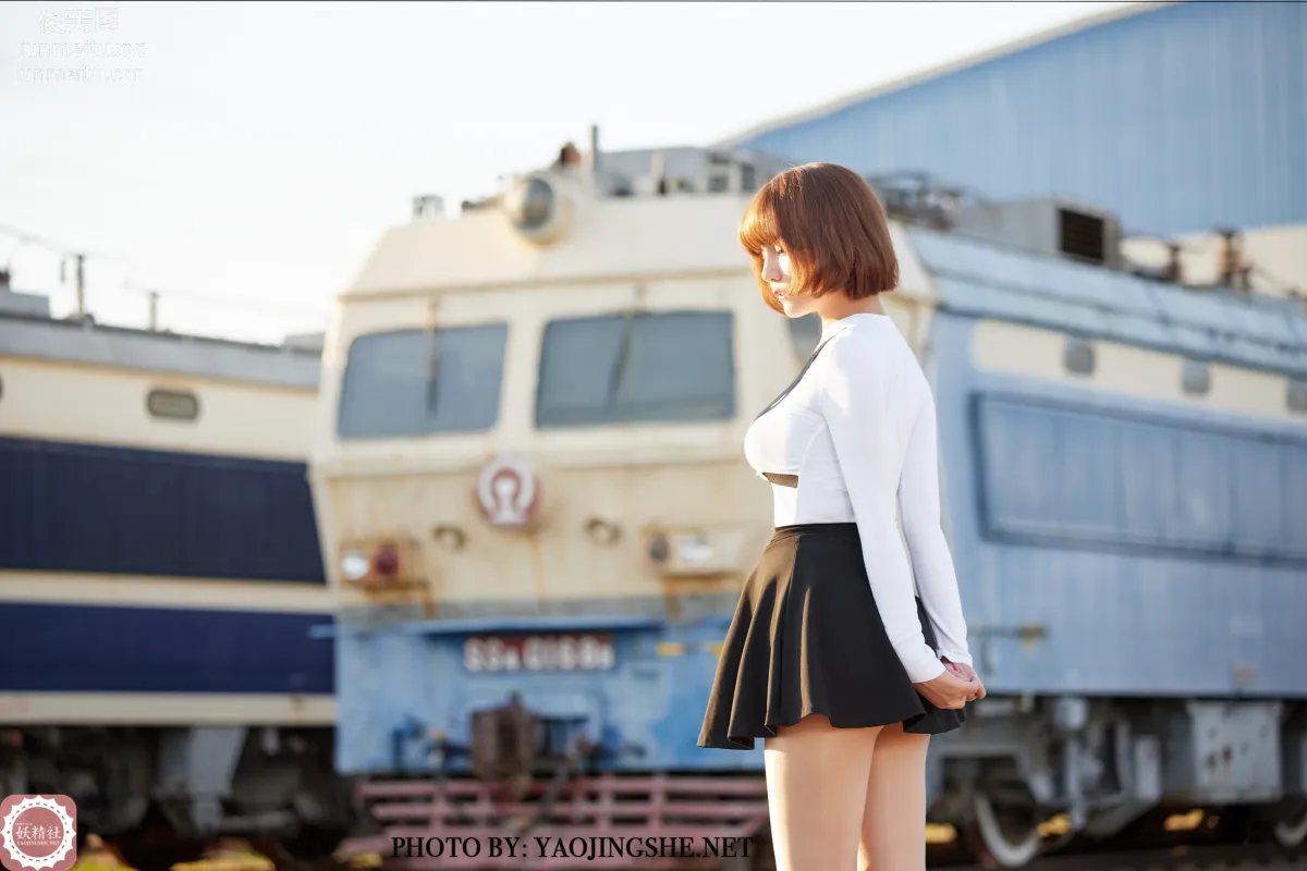 [FAIRY CLUB妖精社] 2020.11.28 T2042《逆光車站》唐飛飛-極品無内絲T系列 58