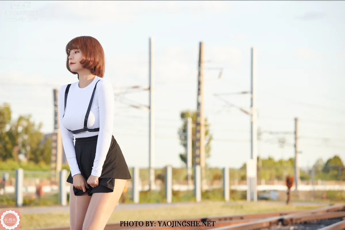 [FAIRY CLUB妖精社] 2020.11.28 T2042《逆光車站》唐飛飛-極品無内絲T系列 63
