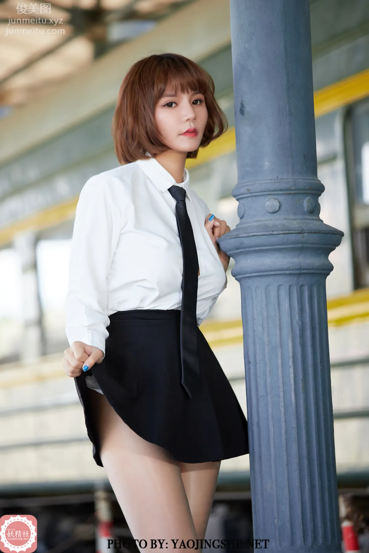 [FAIRY CLUB妖精社] 2020.12.30 T2048《可愛JK》唐飛飛-極品無内絲T系列 51