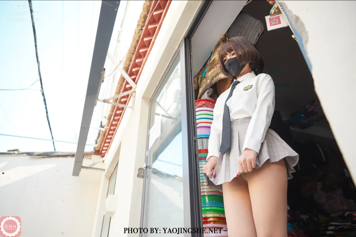 [FAIRY CLUB妖精社] 2021.06.24 T2123《胡同裡的學妹》唐飛飛-極品無内絲T系列 34